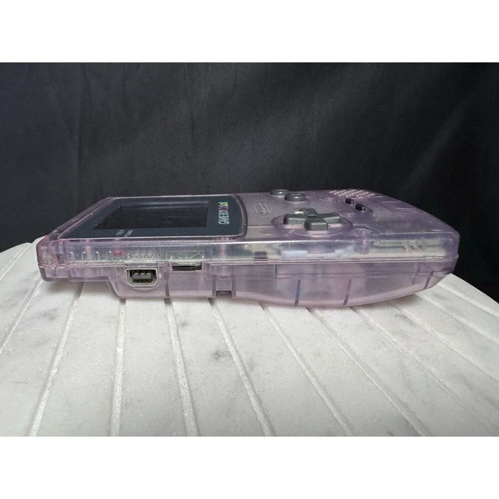 Nintendo Gameboy Color CGB-001 Atomic Purple Handheld Console Tested Works!